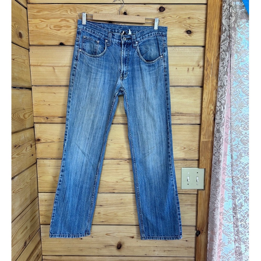 Globe Mens Skater Jeans Medium Wash Relaxed Straight Leg Denim Size 30x31